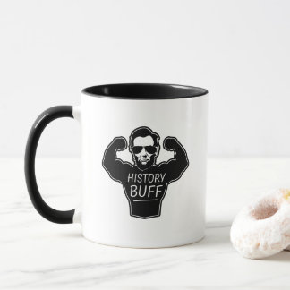 Tasse de café drôle de couleur chamois d'histoire