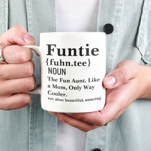 Tasse de café drôle de définition de Tatie Cadeau