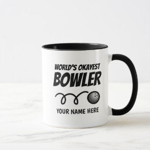 Tasse de café drôle de lanceur d'Okayest du monde