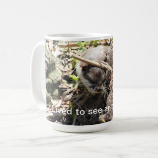 Tasse de café drôle de loutre