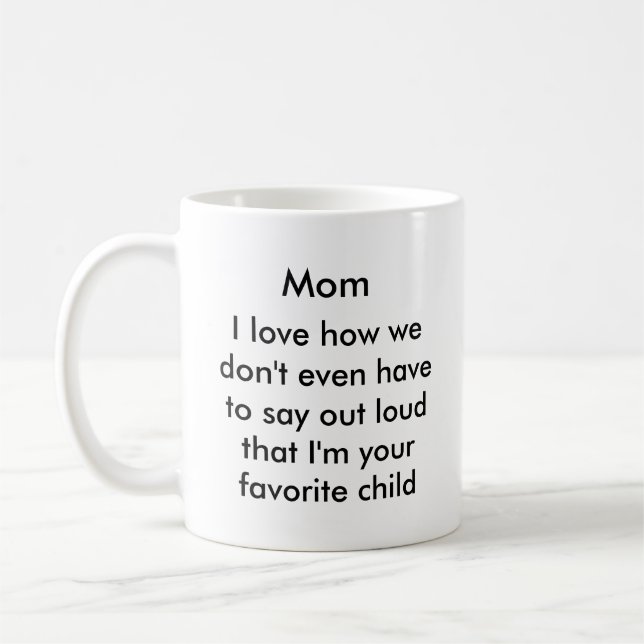 Tasse de café drôle de maman (Gauche)