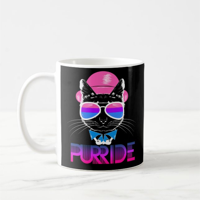 Tasse de café drôle de Purride de chat bisexuel de (Gauche)