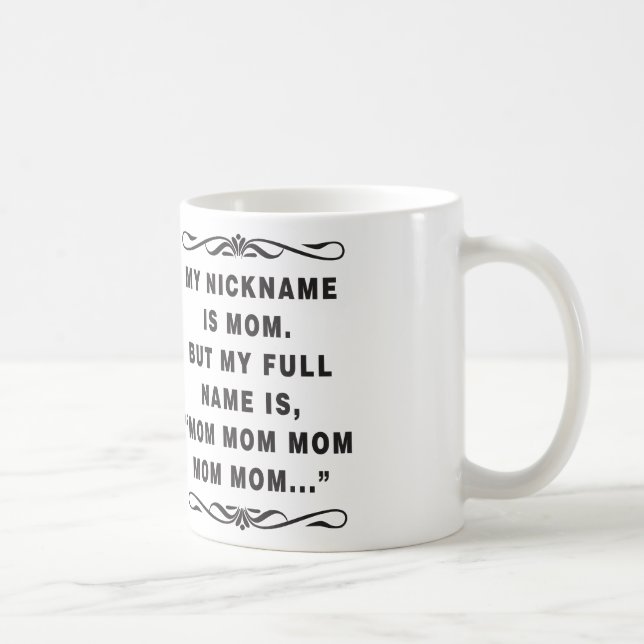 Tasse de café drôle pour la MAMAN (Droite)