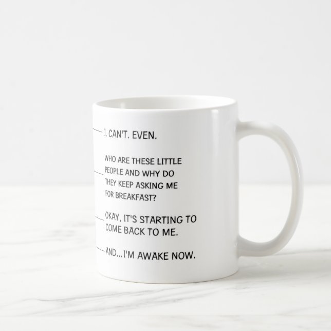 Tasse de café drôle pour la maman ou le papa (Droite)