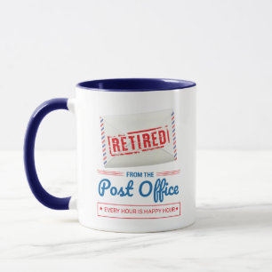 Tasse de café drôle pour la retraite d'un facteur