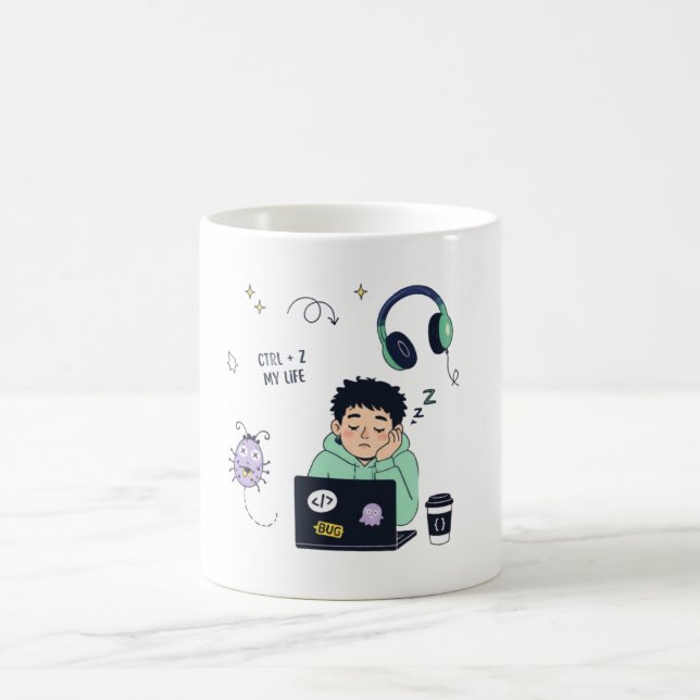 Tasse de café drôle pour programmeur de code – Ctr (Centre)