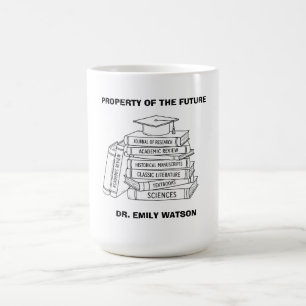 Tasse de café drôle pour un avenir académique avec