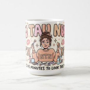 Tasse de café drôle rétro SDT Sororité Maquillage