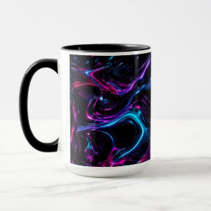 Tasse de café du matin Cyber Neon Obsidian esthéti