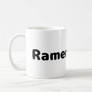 Tasse de café - Écriture noire - Amateur de Ramen