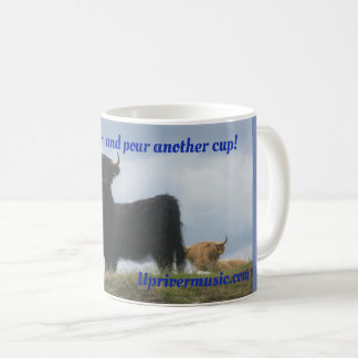 Tasse de café en amont de musique