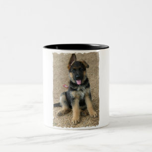 Tasse de café en céramique de chiot de berger