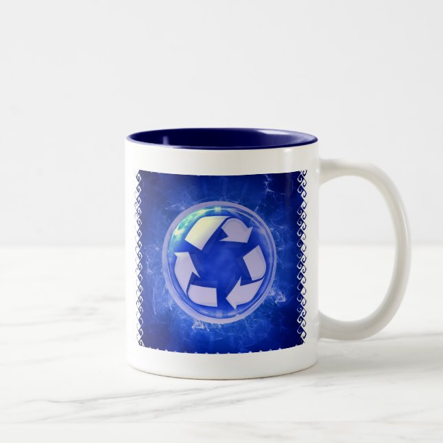 Tasse de café en céramique de cycle de vie (Droit)