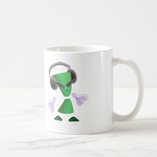 Tasse de café en céramique du logo 11oz de ReeZen (Droite)