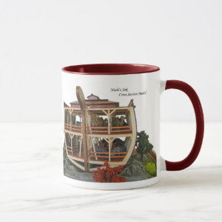 Tasse de café en coupe de diorama d'arche de Noahs