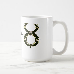 Tasse de café en ligne de dernière syllabe d'un