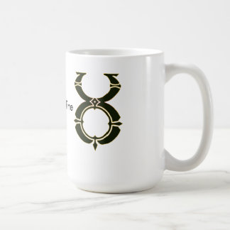 Tasse de café en ligne de dernière syllabe d'un