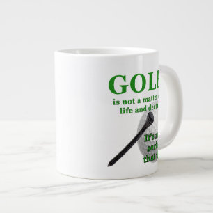 Tasse de café enorme de golf
