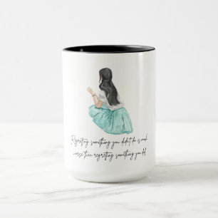 Tasse de café esthétique avec citation inspirante
