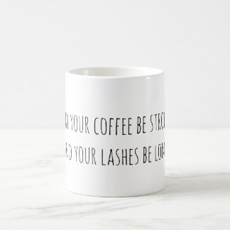 Tasse de café et de café de cil