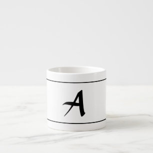 Tasse de CAFÉ EXPRESS AVEC l'INITIALE de