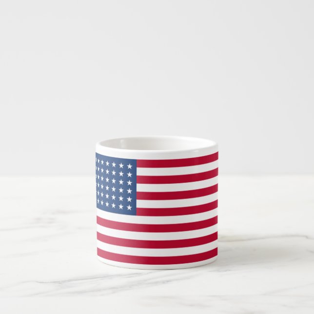 Tasse de café express de drapeau des Etats-Unis (Devant)