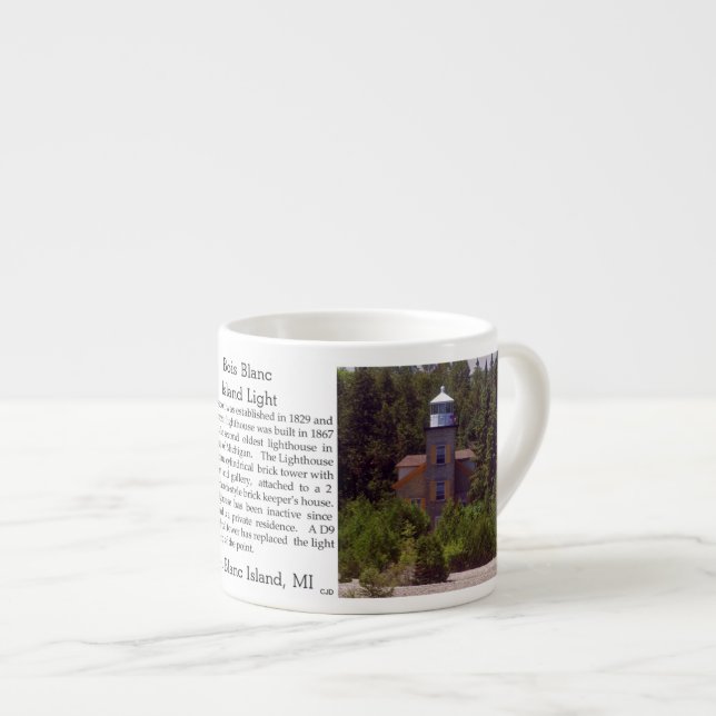 Tasse de café express de lumière d'île de Bois (Devant droit)