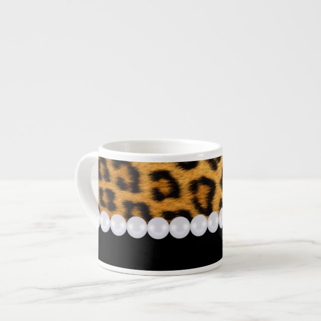 Tasse de café express de poster de animal (Devant gauche)
