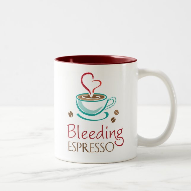 Tasse de café express de saignement grande (Droit)