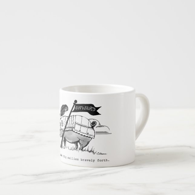 Tasse de café express : Wai le porc de merveille (Devant droit)