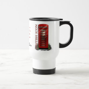 Tasse de café faite sur commande rouge britanniqu