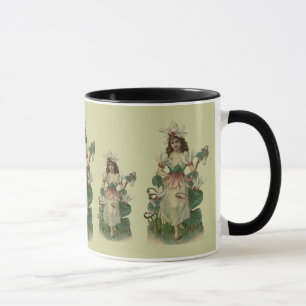 Tasse de café féerique de fleur