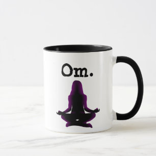 Tasse de café femme yoga méditation Om