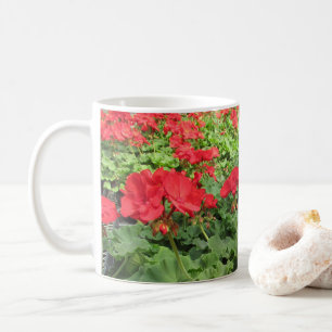 Tasse de café Fleurs Rouges