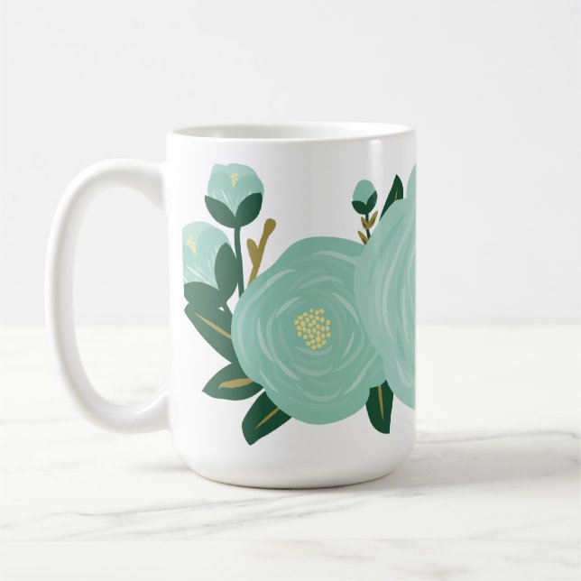 Tasse de café florale (Gauche)