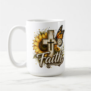 Tasse de café Foi et Tournesols