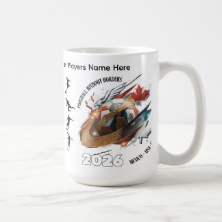 Tasse de café Football 2026 – Conception Mexique É