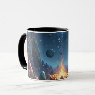 Tasse de café Forêt Magique du Feu de Camp Cosmiqu