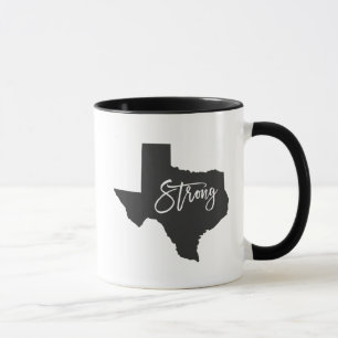 Tasse de café forte de soulagement du Texas Harvey