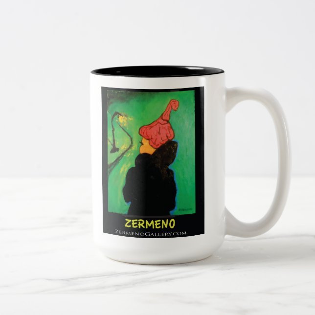 Tasse de café française d'art par (Droit)