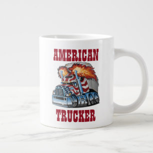 Tasse de café géant de camionneur américain