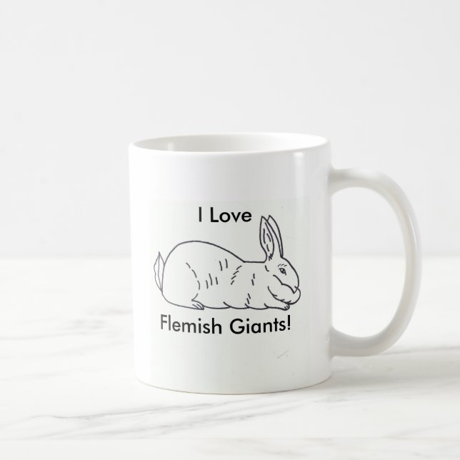 Tasse de café géante flamande de lapin - tasse (Droite)