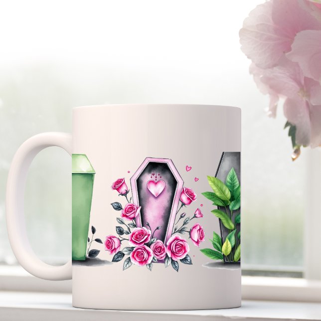 Tasse de café goth rose boug whimsigoth (Créateur téléchargé)