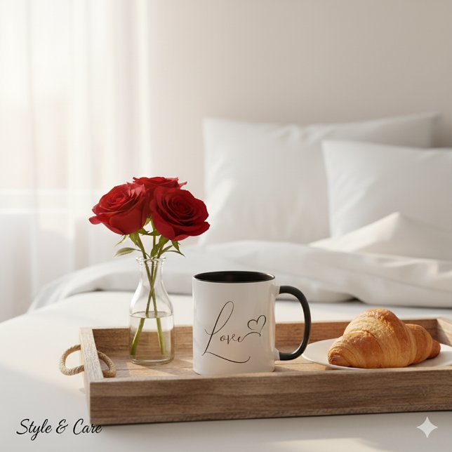 Tasse de café graphique d'amour unique charmante (Charming Unique Love Graphic Coffee Mug)