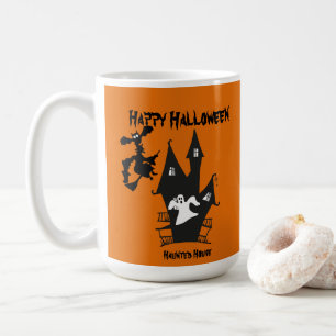 Tasse de café Halloween Maison Hantée Épouvantable