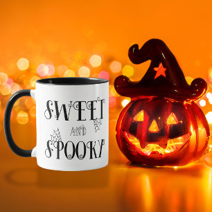 Tasse de café Halloween « Toile d'araignée sucrée