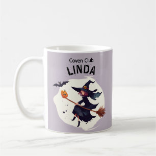Tasse de café Halloween Violet Sorcière du Coven C