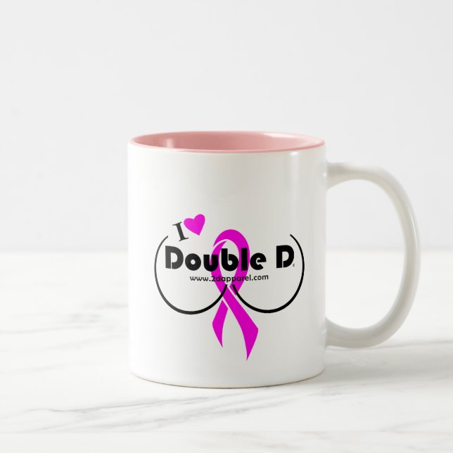 Tasse de café - I Love Double D (Droit)
