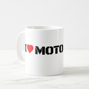 Tasse de café I Love Moto Motocyclette