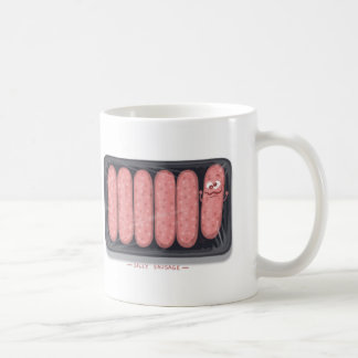 Tasse de café idiote de saucisse